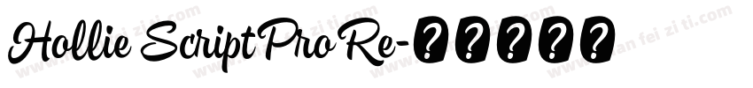 Hollie Script Pro Re字体转换